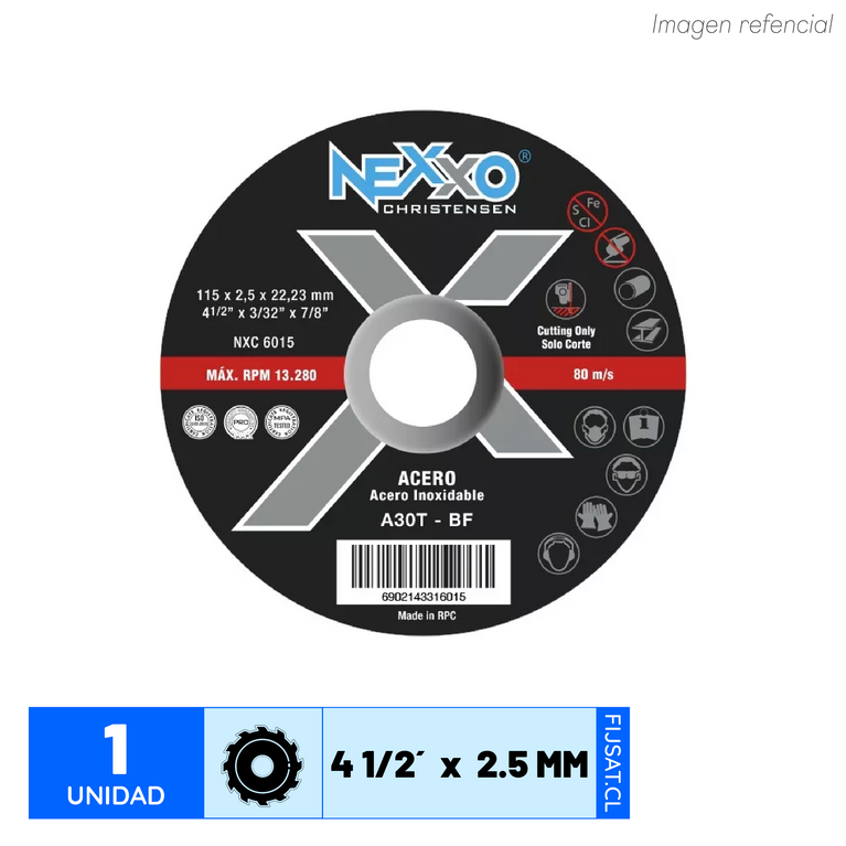 DISCO CORTE 4.1/2 - 2.5 NORMAL