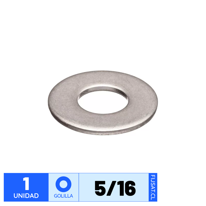 GOLILLA PLANA CORRIENTE 5/16 ZN