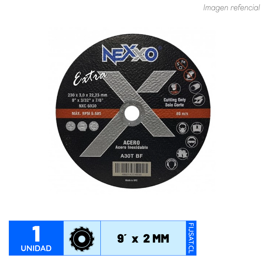 DISCO CORTE 9 - 2.0 AC, CARBONO