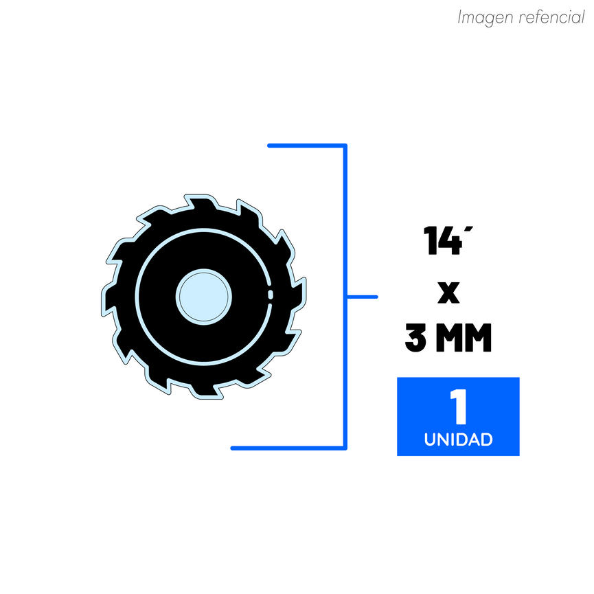 DISCO CORTE 14 X 3.0 MM