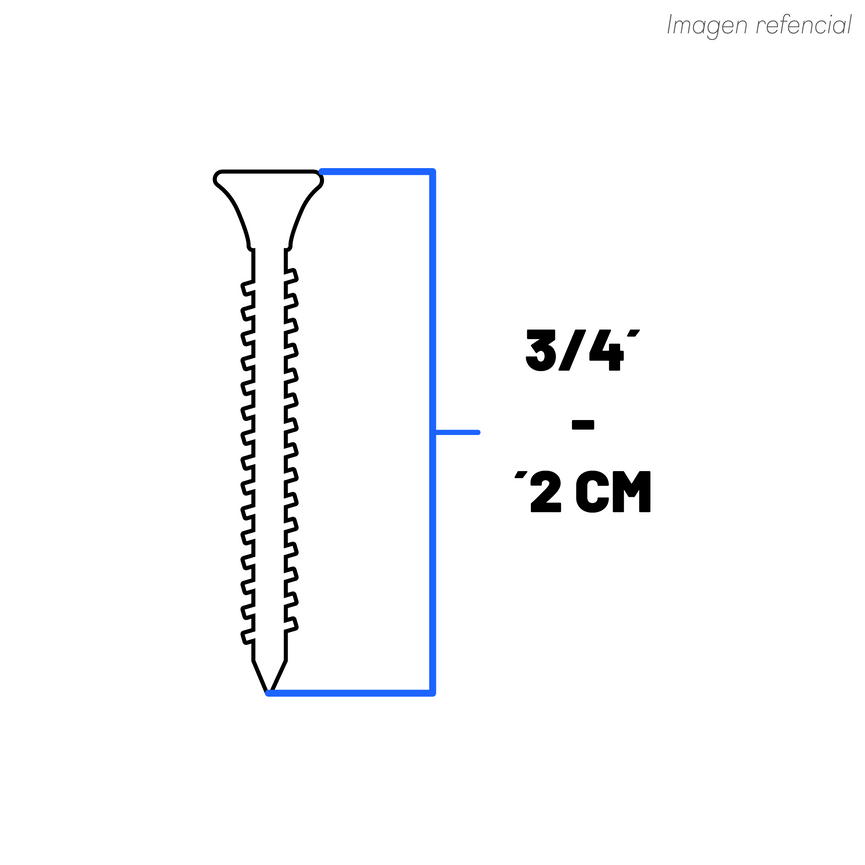 TORNILLO VOLCANITA CRS 6 X 3 ZN. (100un)