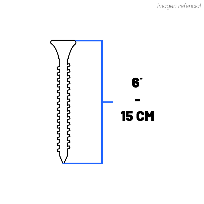 TORNILLO VOLCANITA CRS 10 X 6 ZN (100un)