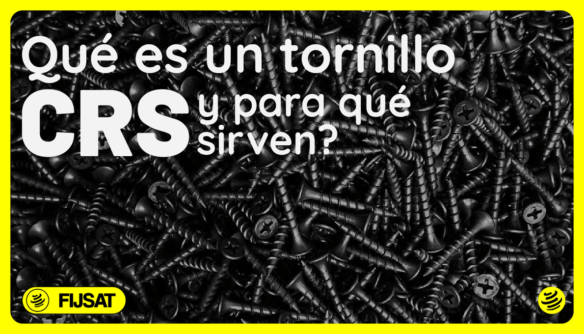 ¿Qué es y para qué sirve un tornillo CRS o "tornillo de madera"?