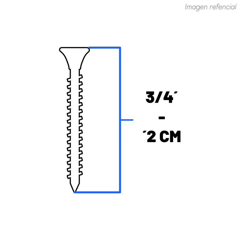 TORNILLO TRUSS 8 X 3/4 P.BROCA ZN. (100un)